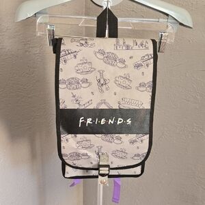 FRIENDS Black And Gray Print Backpack